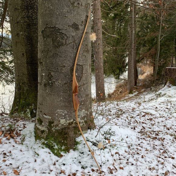 Bogenschießen traditioneller Hybridbogen